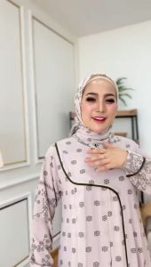 Zahira1808 Naila 9 Gamis Bahan Ceruty Baby Doll Dengan Khimar Segi Empat mport Gamis Murah Trendi Baju Syari Muslim Wanita Ibu Terlaris Baju Pesta Adem Nyaman Di Pakai Real pict