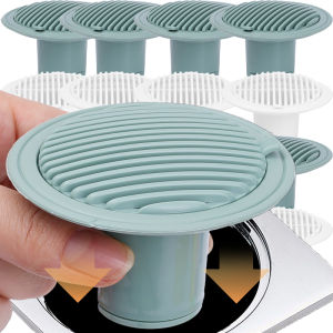 Universal Floor Drain Core 90° Large Diameter Round Cut Floor Drain Cover Odorproof And Insect-proof Kitchen Bathroom Sewer Shower Filter Tube Kitchen Bathroom Accessories