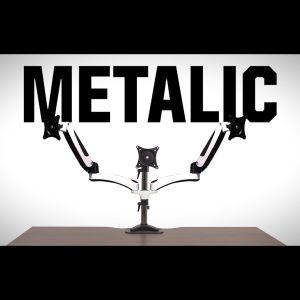 ERGONOZ ขาตั้งจอคอม ฉีดแขน 2 ชั้น ขายจอ ขายจอคอมพิวเตอร์ EGN-02D (รุ่น 2 จอ) วัสดุเป็นอลูมิเนียมชั้นดี