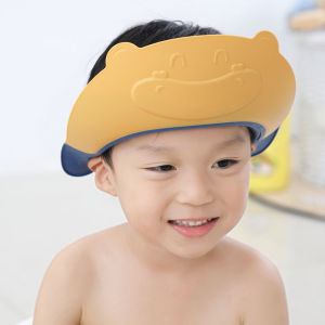 Baby Shower Cap Bathing Cap Safe Silicone Protection Bath Cap Soft Adjustable Visor Hat for Protector Head Eye Ear Shampoo Caps for ToddlerBaby KidsChildren