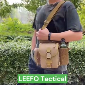 Ready Stock!! LEEFO Tactical Camouflage Army Men Shoulder Bag Chest Bag Multi-Compartments Durable & Thick Polyester
