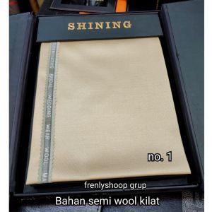 (harga per celana) Kain Celana semi wool shining kilat / Bahan Celana kilat semi wool shining