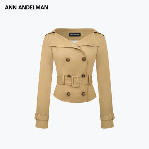 ANN ANDELMAN | Fashion New Collared Elegant Waist-Cinching Trench Coat