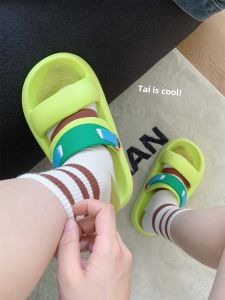 Street Style Dual-Wear Thick-Heeled Summer Sandals for Men And Women Comfortable Slip-On Beach Shoes Couples Can Wear Too