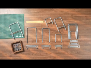 2Pcs Square U-Bolt Clamps M8/M10 Stainless Steel Square U Bolts for Camper Trailer Marine Boat