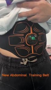 Abs Trainer Belt EMS Abdominal Muscle Stimulator Electric Toning Belts USB Waist Belly Home Gym Fitness Massager