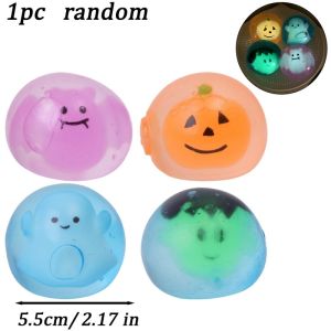 low-in-the-Dark Halloween Squishy Stress Relief Toy Festive Creative Gift Maltose Slow Rebound Stress Relief Ball