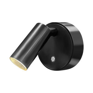 Magnetic Base USB Rechargeable LED Cordless Wall Light with Touch Switch Dimmable Bedside Lamp Black White Magnet for Reading