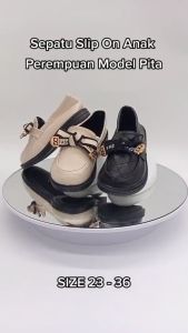 Sepatu Flat Anak Import Perempuan Model Pita Fashion Terbaru Bisa COD