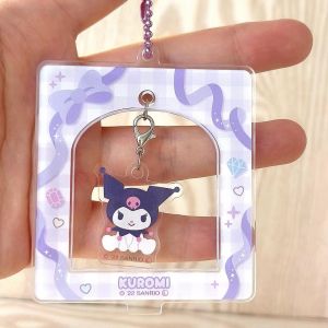 Sanrio Cartoon Keychain Bag Charm Cute Hello Kitty My Melody Pachat Dog Creative Gift Festival Supplies Plastic Material