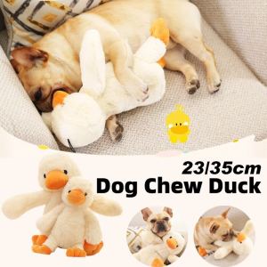 Pet Chew Toy Plush Duck Dog Squeaky Toy Sounding Duck Dog Molar Anti-Bite Relieving Toy