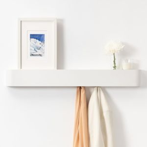 ZHIYUNJU | Nordic Style Wall Mounted Solid Wood Clothes Hook Entrance Hall Wall Mounted Storage Rack Durable Multi Layer Wooden Board