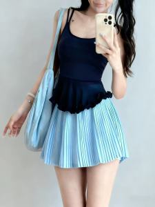 Moisture Wicking Anti-peek Two-layer Design Sport Skirt