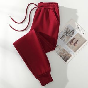 Spring Autumn Thin Pure Cotton Sporty Casual Loose Fit Harlan Pants Womens Trendy Fashion Small Foot Pants