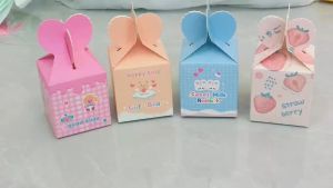 พร้อมส่ง กล่องของขวัญ กล่องแอปเปิ้ล กล่องขนมผลไม้ ลายการ์ตูนน่ารักพร้อมส่งในไทย