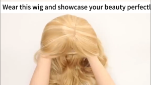 1pc Elegant Long Golden Curly False Wig with Side Bangs for Women - Heat Resistant Fiber Perfect for Daily Wear Halloween and Christmas Parties Costume Accessory|Sassy Style|Coily Textur