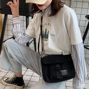 กระเป๋าสะพายข้าง ทรงสวย ผ้าแคนวาส กระเป๋าแฟชั่นวัยรุ่นสไตล์เกาหลี L11