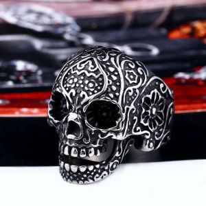 Cincin Elegan Desain Tengkorak Joker (Adjustable)