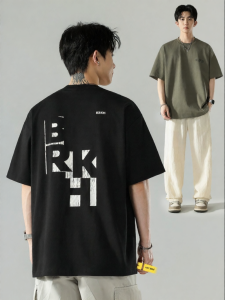 Wood soon | Trendy Letter Print Short Sleeve T-Shirt