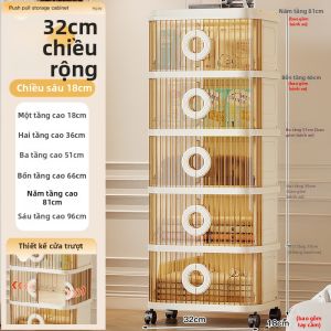 ZHUOLESHI | Giá Đựng Đa Tầng Có Thể Di Chuyển Và Gập Được Dễ Lắp Ráp