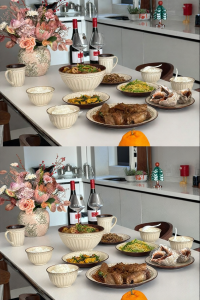 mornenjoy | Wabi-sabi Style Vintage Ceramic Dinnerware Set