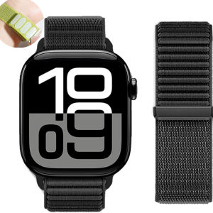 สายรัดไนลอนสำหรับ Apple Watch Band 46 มม. 42 มม. 45 มม. 44 มม. 40 มม. 41 มม. 38 มม. 49 มม. สายนาฬิกาสำหรับ IWatch Series Ultra 10 9 8 7 6 SE 5 3