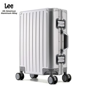 Lee | Aluminum Alloy Luggage with 24 Aluminum Frame and Omni-Wheel 20 Inch Carry-On Travel Bag