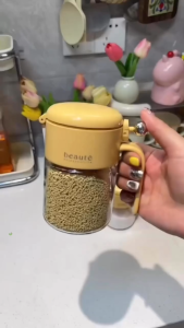 [Thế Hệ Mới] Hộp Đựng Gia Vị Có Thìa Để Ngăn Riêng Chống Ẩm Nắp Kín Có Khóa Cao Cấp DASEP