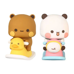 【New Arrival】 6.5cm Sweet Lovely Panda Figure for Home Decor Cute Plush Toy for Kids and Collectors