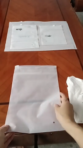 Waterproof Dustproof Transparent Clothes Underwear Storage Bag Travel Packing Zip lock Seal Classification-With airholes