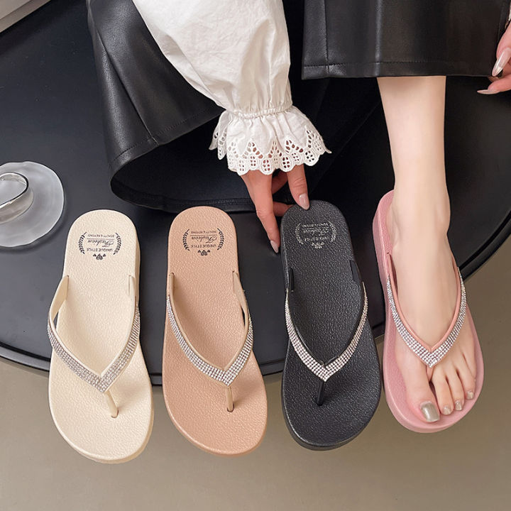 Dép Quai Ngang Thời Trang Unisex, Gót Thấp, Chất Liệu PVC Thoáng Khí ...