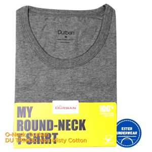 Kaos Dalam Pria (isi 1Pcs) Oblong O-Neck Durban DU 14130 Abu Misty Bahan Katun