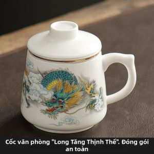 Tách Trà và Nước Tách Bạc Cho Quà Tặng và Văn Phòng Gốm Sứ