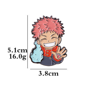 Anime Jujutsu Kaisen Enamel Pins Gojo Satoru Itadori Yuji Fushiguro Megumi Figure Badge Brooch Fans Cosplay Props Jewelry