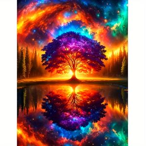 500/1000pcs Adult Jigsaw Puzzle Tree of Life in The Starry Sky Puzzles for Gameroom Bedroom Livingroom Gift Challenging Game