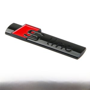 Audi Leaf Plate Sline Side Sticker for A3 A4L A6L Q3 Q5L Q7 A7 Car Modification Decoration Sticker Auto Accessories
