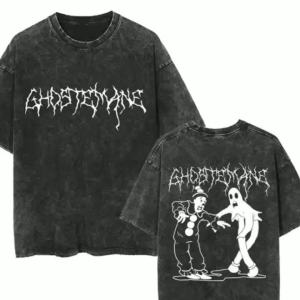 Ghostemane Printed Washed T-shirt Men Casual Gothic Oversized Streetwear Men Hip Hop Y2K Rap Rock Trap Metal Tops T-shirts
