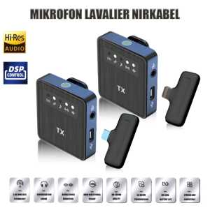 Wireless Microphone Profesional SS8 Mikrofon Lavalier Clip On HP
