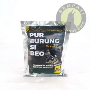 SEMPATI Pur Burung Si Beo 300gr Pur Voer Pakan Makanan Harian Burung Pemakan Buah Burung Beo Jalak Suren Kutilang Cucak Ijo Jalak Kebo Trucukan Trucuk Anis Pakan Penggacor Burung Sehat Anti Stress