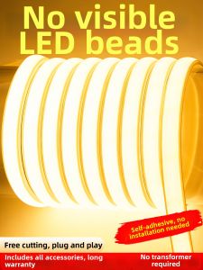 YUANMUXUAN | Waterproof Super Bright Self-Adhesive LED Strip Light 220V