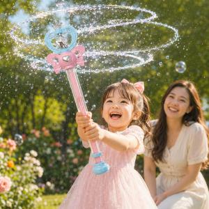 Magic Fairy Wand Water Blaster Sparkling Summer Water Play Toy for Kids Adults Birthday Gift Water Battle Cannon