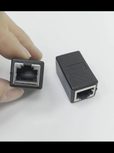 RJ45 Female Connector Ethernet Coupler in-Line Coupler for Cat7 Cat6 Cat5 Cat5e Ethernet Cable Extender Adapter (Black)