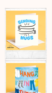 Support Card - Sending Hugs | Encouragement Motivation Support Card | A6 Greeting Card