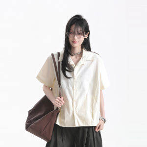 zuocisankon | Age-defying Relaxed Korean Style Short Sleeve Shirt