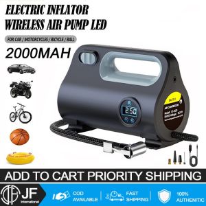 JF Car Mounted High-Power Electric Air Pump Dual Cylinder Portable