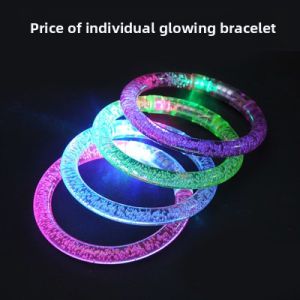 Large Size Glowing Rainbow Silver Fluorescent Sticks Concert Flashing Lightening Childrens Toy Props Adjustable Brightness