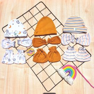 Ceisya Baby - 3 Set Kupluk dan Sartaki Bayi Seri Kubus