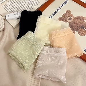 ชุดชั้นในผู้หญิงสไตล์เซ็กซี่ กระโปรงและกางเกงชั้นใน ผ้าสแปนเด็กซ์ ไซส์ Int:8_S