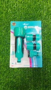 ชุดปืนฉีดน้ำล้างรถ ล้างรถแบบสเปรย์เคลือบผิว สำหรับทำความสะอาดในครัวเรือน หัวต่อสีฟ้า4/1