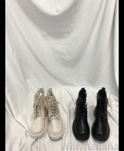 Fashion Womens British Style Retro Fashion Thick Bottom Flats Martin Boots